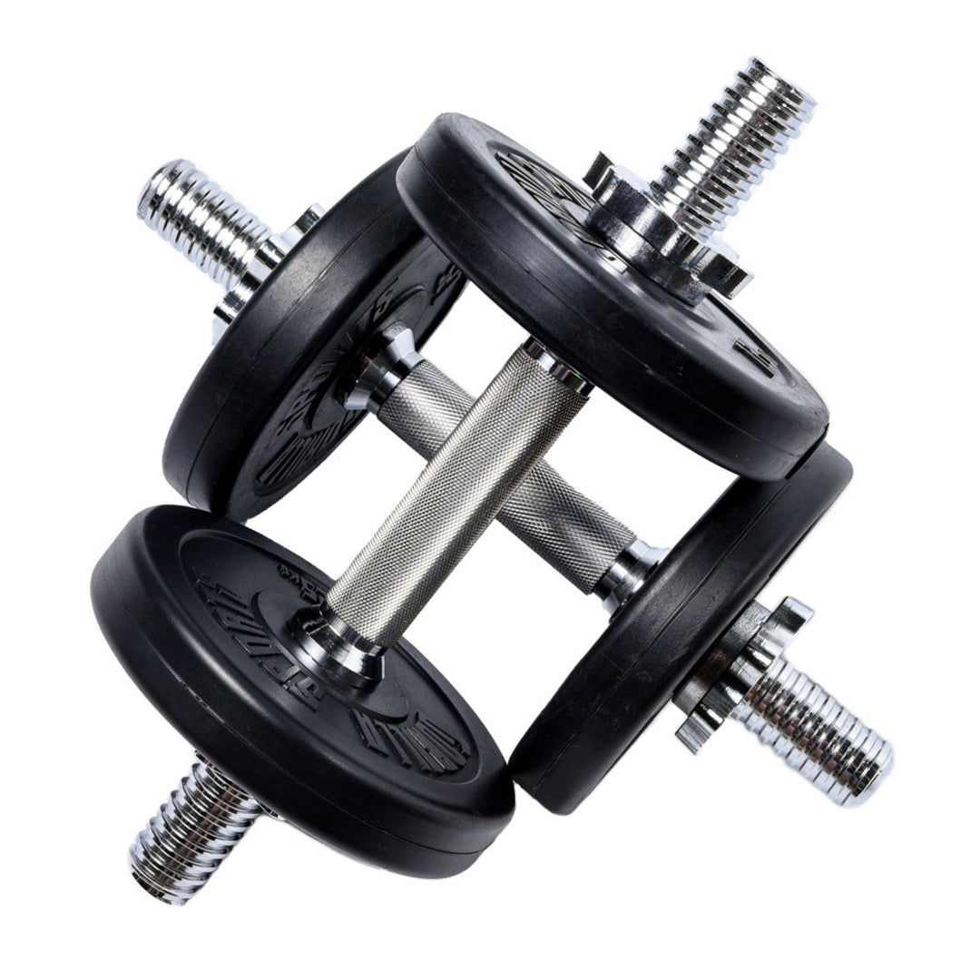 Set gantere reglabile 10 kg cu discuri din ciment - Gorilla Sports Ro