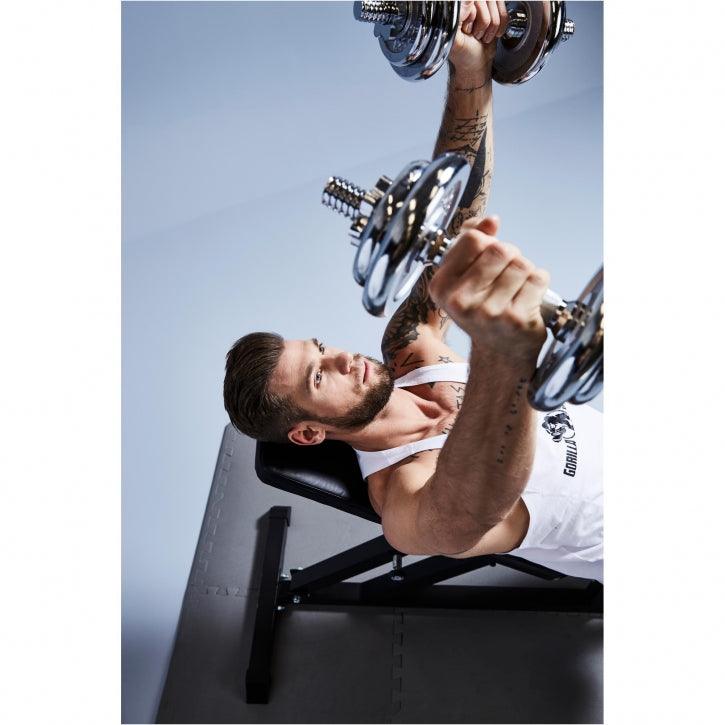 Set de 2 Gantere cu discuri cromate 30 KG - Gorilla Sports Ro