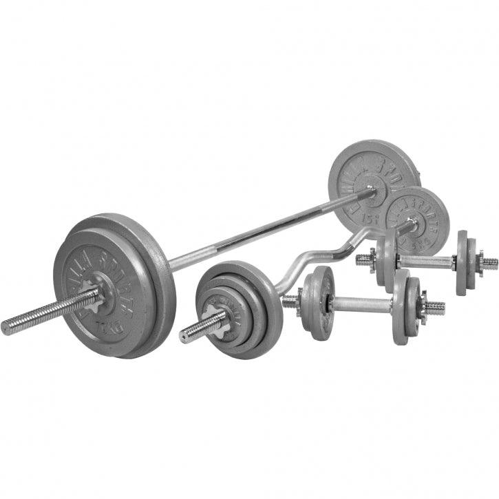 Set complet gantere fonta, 100-108kg Gorilla Sports