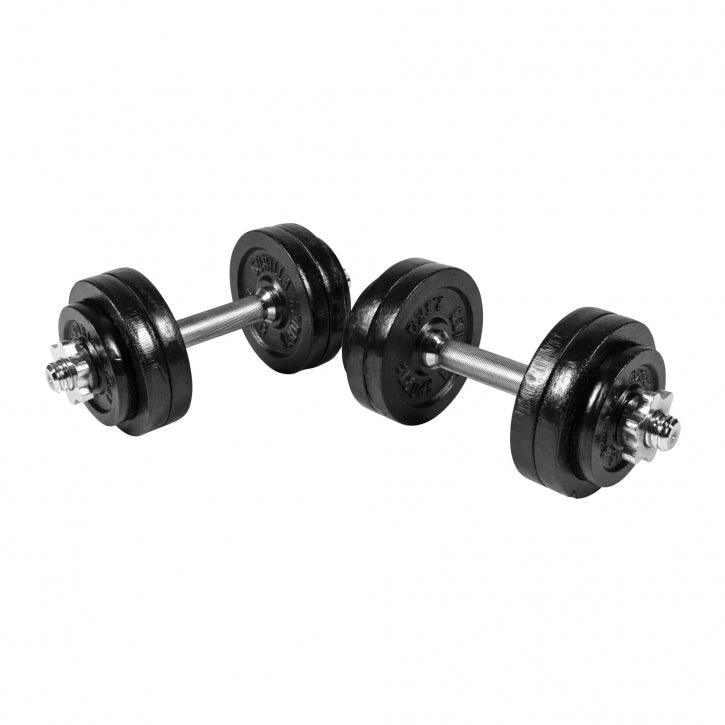 Set de 2 gantere cu discuri din fonta 30 KG - Gorilla Sports Ro