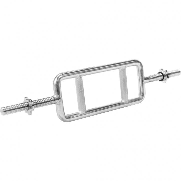 Bara triceps, 86 cm, cu prinderi pentru greutati, Metalic/Argintiu Gorilla Sports