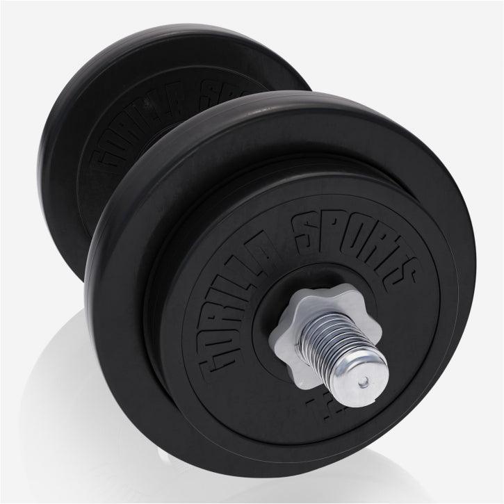 Set gantere cu discuri din ciment 30 kg - 30/31 mm - Gorilla Sports Ro