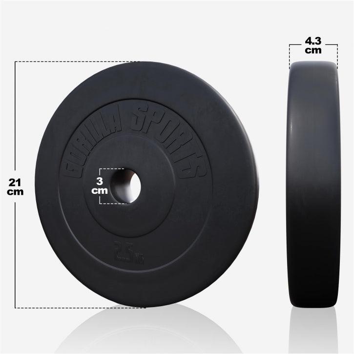 Set de gantere 100 kg - 30/31 mm - Gorilla Sports Ro