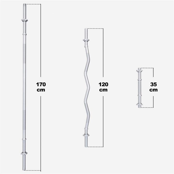 Set de gantere 100 kg - 30/31 mm - Gorilla Sports Ro