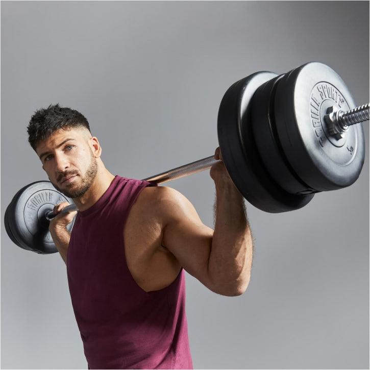 Set de gantere 100 kg - 30/31 mm - Gorilla Sports Ro