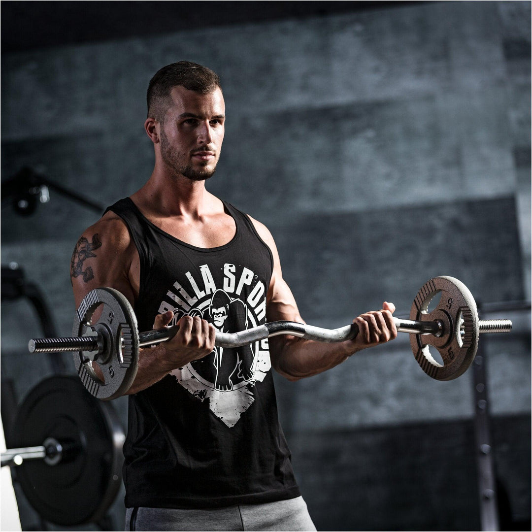 Set bara Z + discuri fonta, 35kg, Gorilla Sports - Gorilla Sports Ro