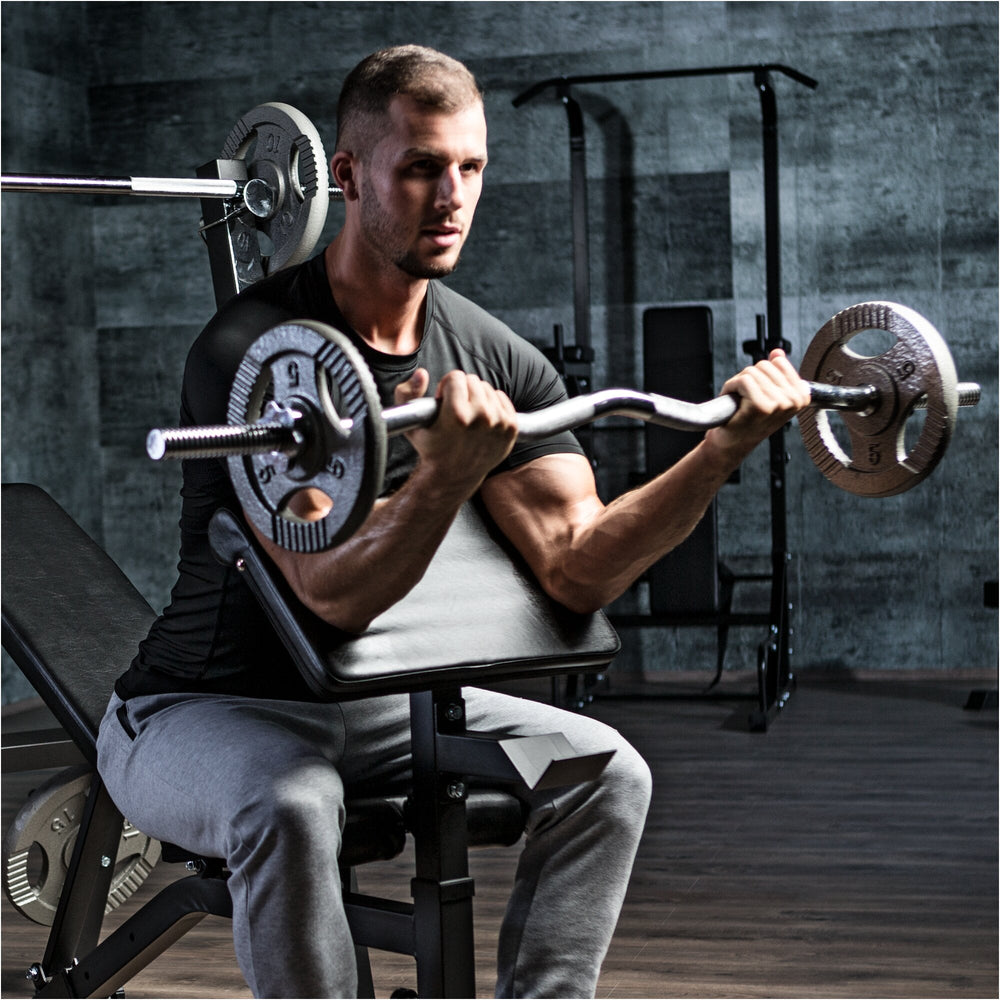 Set complet bara Z + discuri fonta, 70kg, Gorilla Sports - Gorilla Sports Ro