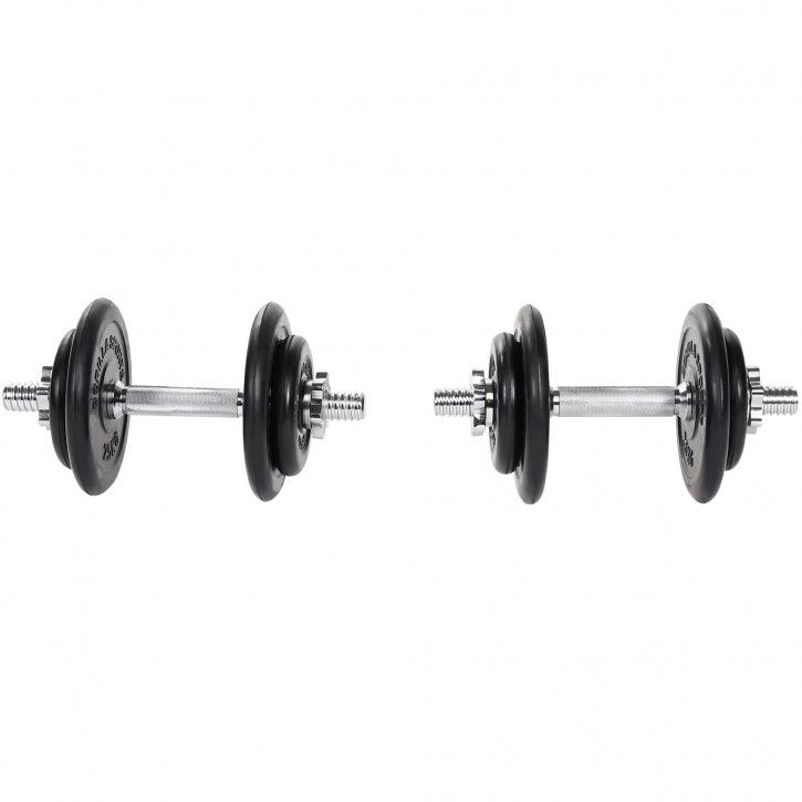 Set gantere cauciucate 20 kg - Gorilla Sports Ro