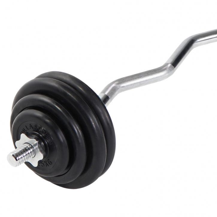 Set complet bara Z+ discuri cauciuc 35kg, Gorilla Sports - Gorilla Sports Ro