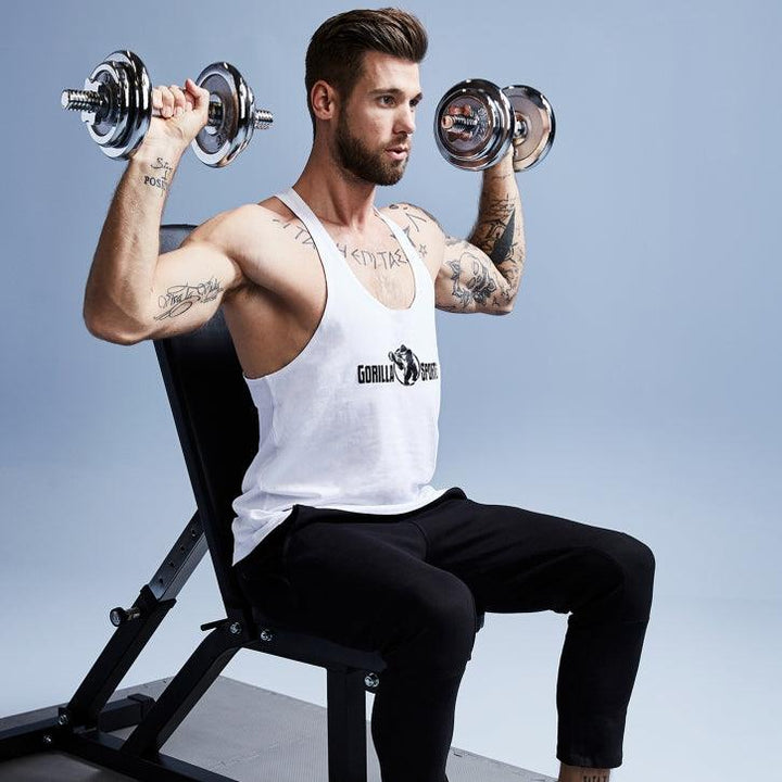 Set de 2 bare de gantere 30/31 mm 35 cm cu cleme - Gorilla Sports Ro