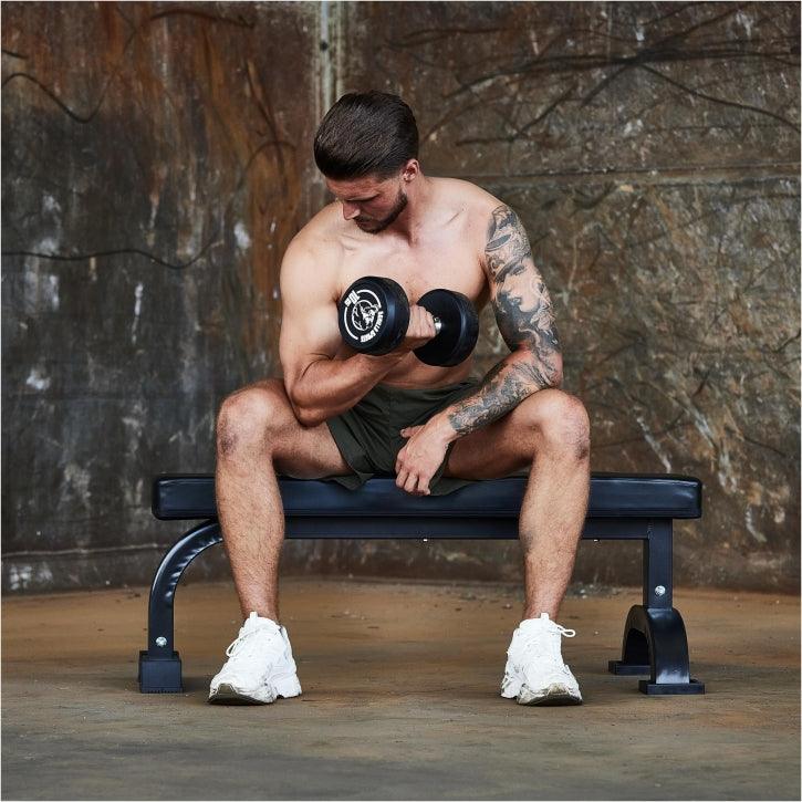 Bancă fixă solidă neagră - Gorilla Sports Ro