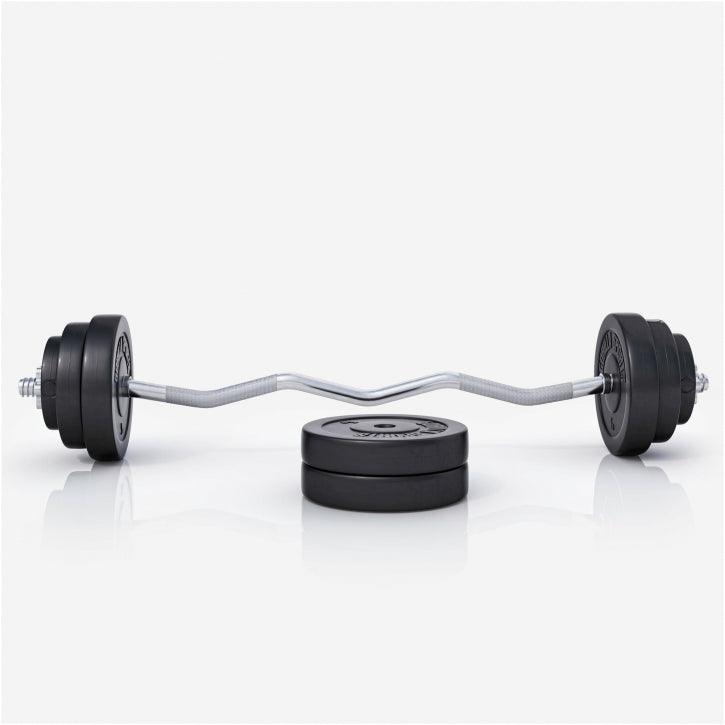 Set bara Z cu 35 kg discuri din ciment - Gorilla Sports Ro