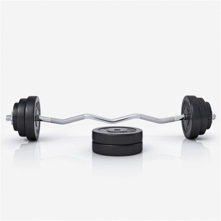 Set bara Z cu 35 kg discuri din ciment - Gorilla Sports Ro