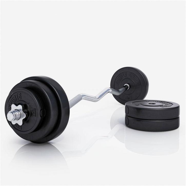 Set bara Z cu 35 kg discuri din ciment - Gorilla Sports Ro