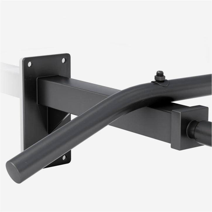 Bară tracțiuni montare perete nergru/alb - Gorilla Sports Ro