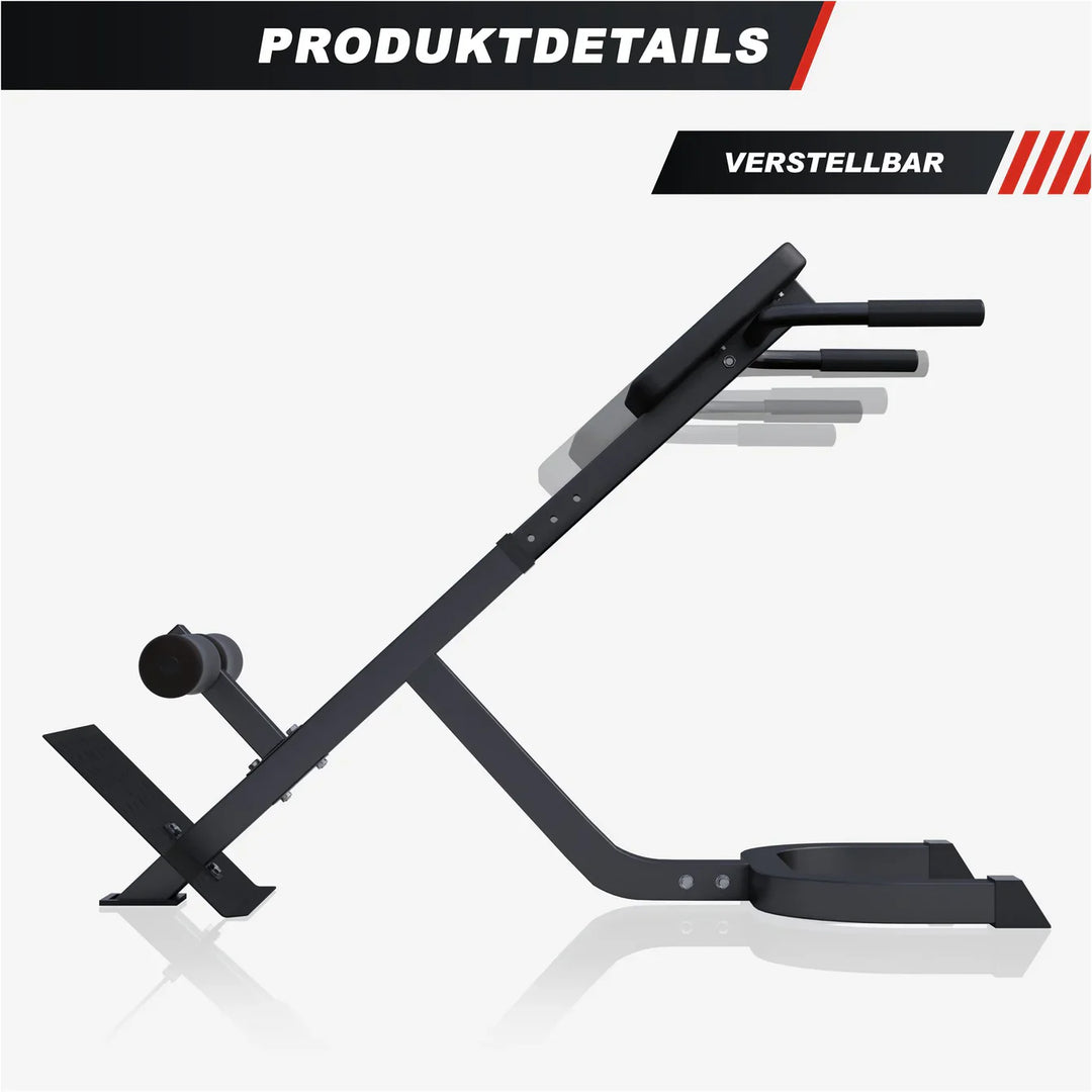 Banca reglabila lombar, neagra, Gorilla Sports