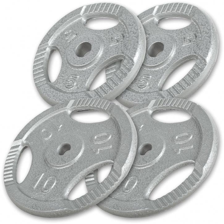 Disc din fontă , Argintiu/Negru, 1,25-20 Kg Gorilla Sports