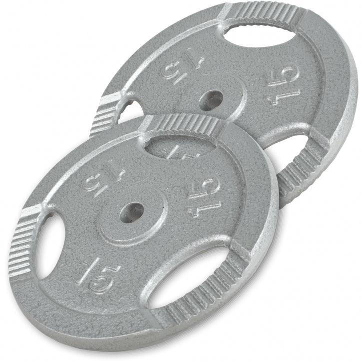 Disc din fontă , Argintiu/Negru, 1,25-20 Kg Gorilla Sports