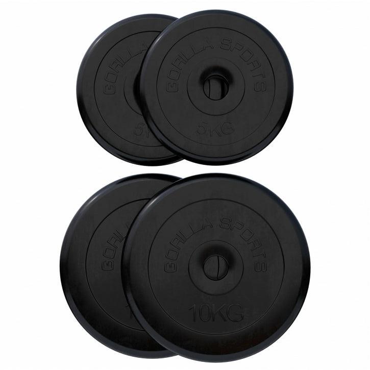 Discuri din cauciuc 0.5 - 30 KG Gorilla Sports