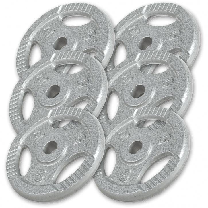 Disc din fontă , Argintiu/Negru, 1,25-20 Kg Gorilla Sports
