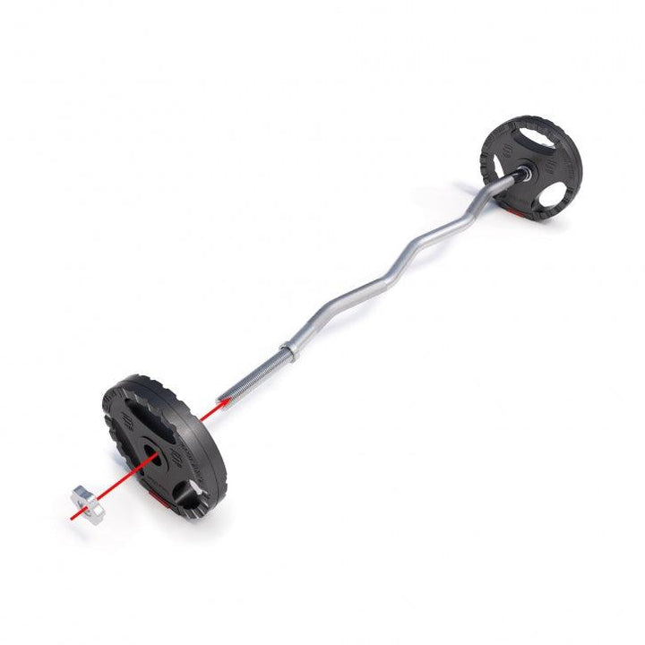 Set bară SZ și discuri cu grip 25 kg - Gorilla Sports Ro