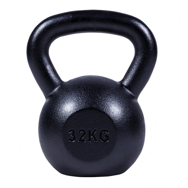 Kettlebell din fier Argintiu/Negru 2-32kg Gorilla Sports