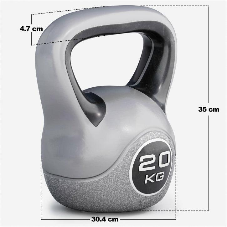 Kettlebell Stylish umplut cu ciment 2-20 KG - Gorilla Sports Ro