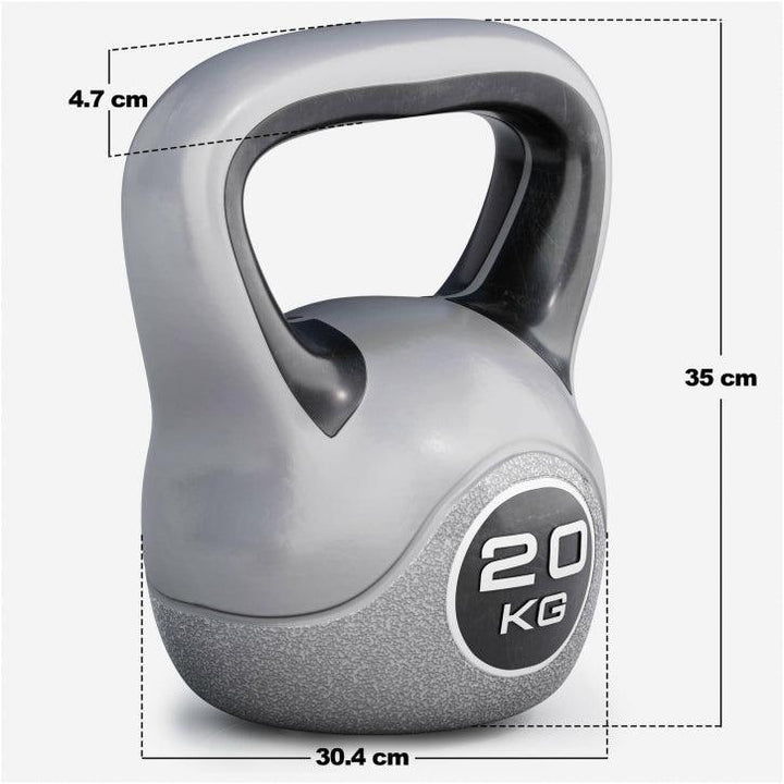 Kettlebell Stylish umplut cu ciment 2-20 KG - Gorilla Sports Ro