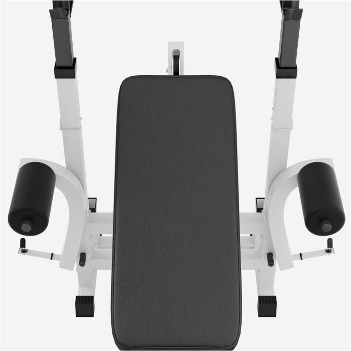 Banca multifunctionala  cu set gantere din cauciuc 108kg - Gorilla Sports Ro