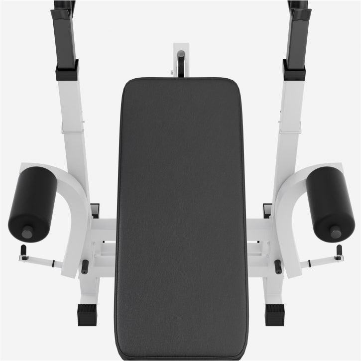 Banca multifunctionala  cu set gantere cromate de 108kg - Gorilla Sports Ro