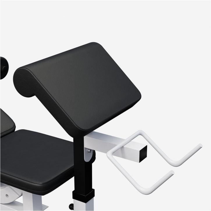 Banca multifunctionala  cu set gantere cromate de 108kg - Gorilla Sports Ro