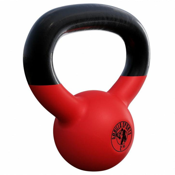Kettlebell din fontă turnată cu înveliș de cauciuc 2-32 Kg Gorilla Sports