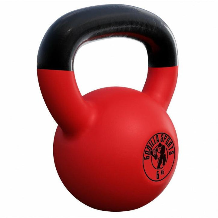 Kettlebell din fontă turnată cu înveliș de cauciuc 2-32 Kg Gorilla Sports