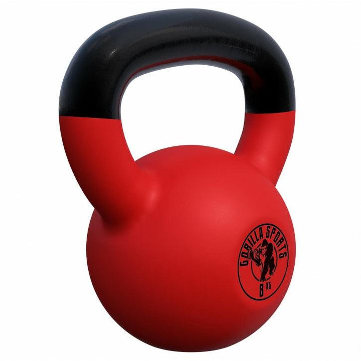 Kettlebell din fontă turnată cu înveliș de cauciuc 2-32 Kg Gorilla Sports