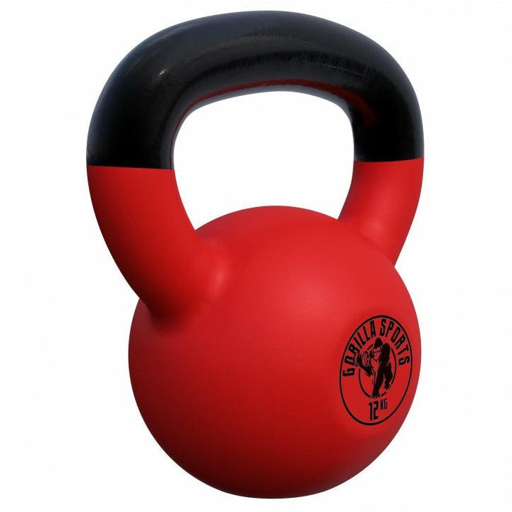 Kettlebell din fontă turnată cu înveliș de cauciuc 2-32 Kg Gorilla Sports