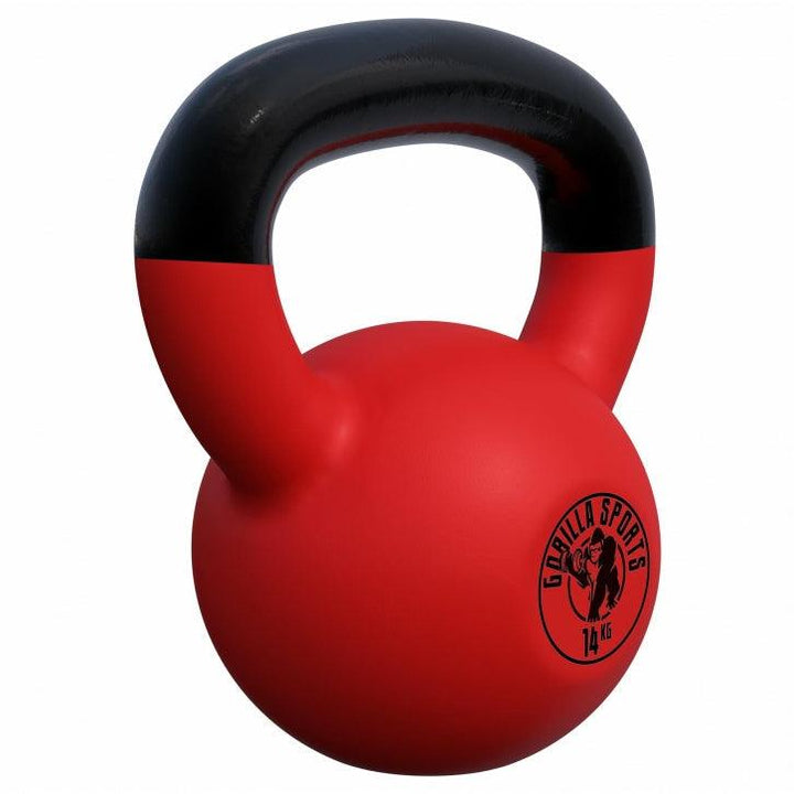 Kettlebell din fontă turnată cu înveliș de cauciuc 2-32 Kg Gorilla Sports