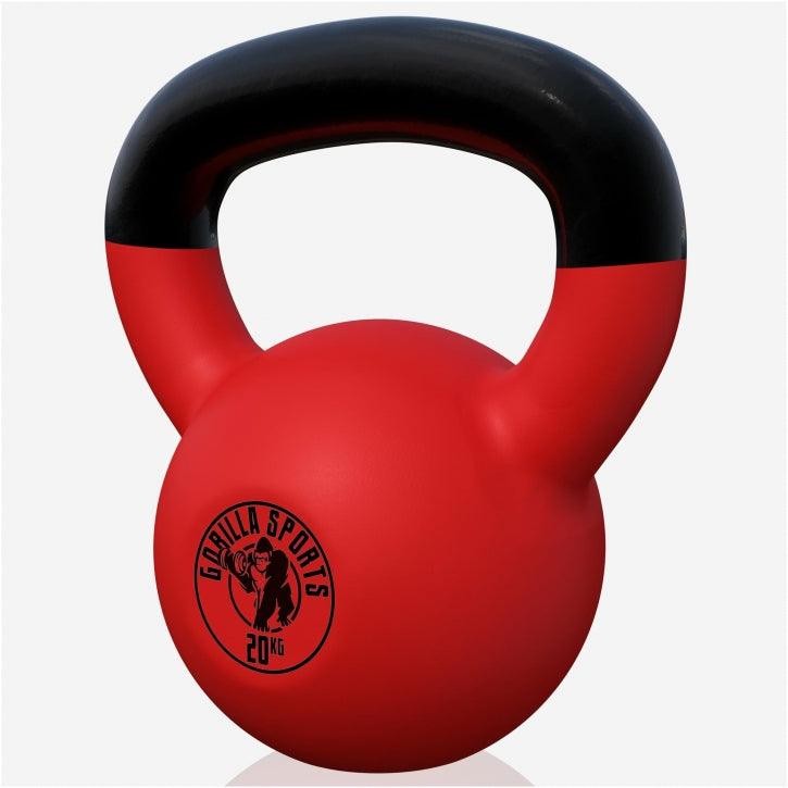 Kettlebell din fontă turnată cu înveliș de cauciuc - Gorilla Sports Ro