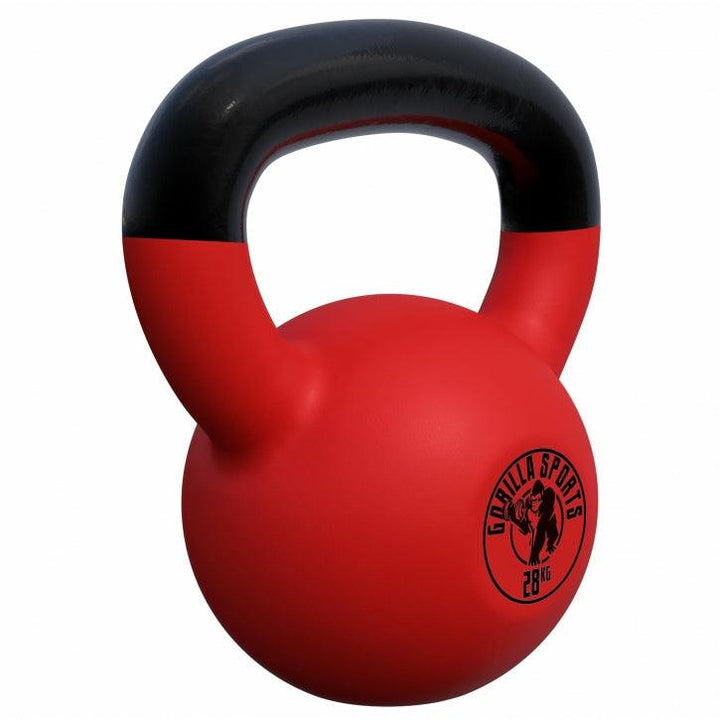 Kettlebell din fontă turnată cu înveliș de cauciuc 2-32 Kg Gorilla Sports