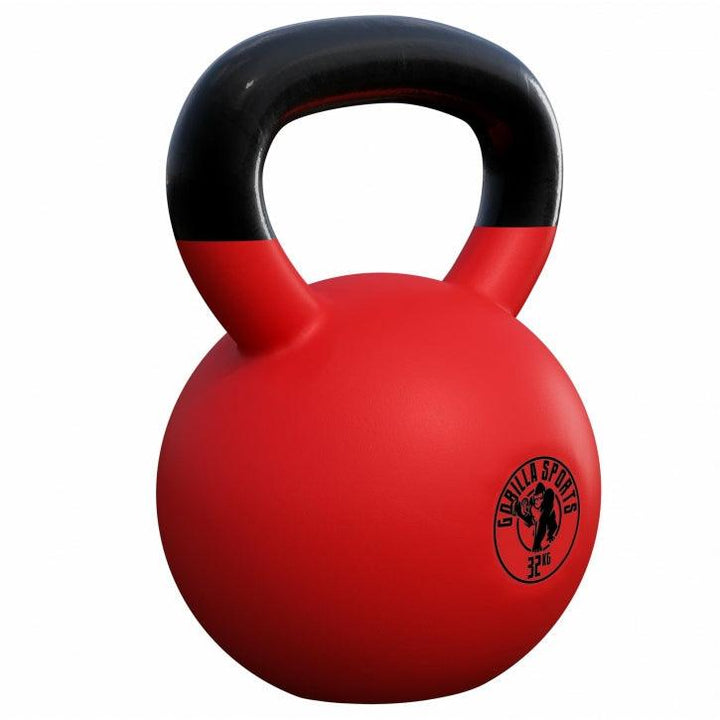 Kettlebell din fontă turnată cu înveliș de cauciuc 2-32 Kg Gorilla Sports