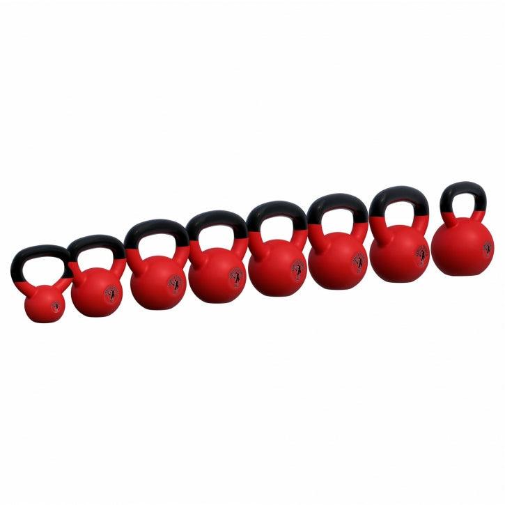 Kettlebell din fontă turnată cu înveliș de cauciuc 2-32 Kg Gorilla Sports