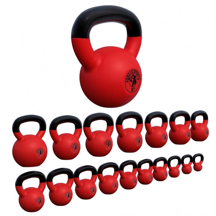 Kettlebell din fontă turnată cu înveliș de cauciuc - Gorilla Sports Ro