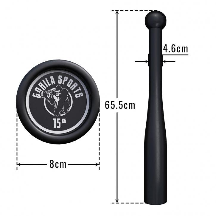 Indian Clubbells 2-20 KG - Gorilla Sports Ro