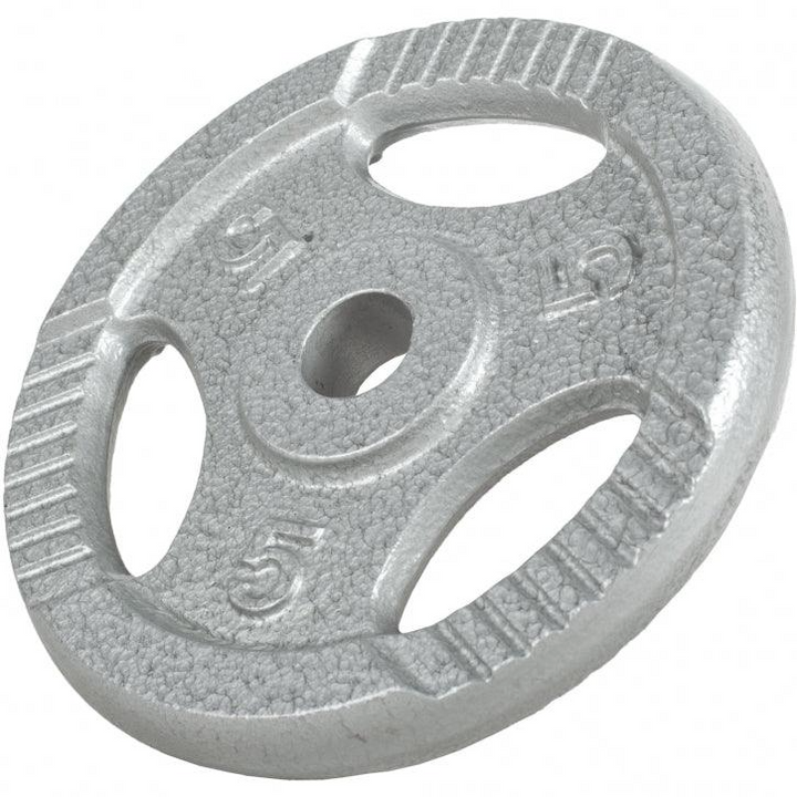 Disc din fontă , Argintiu/Negru, 1,25-20 Kg Gorilla Sports
