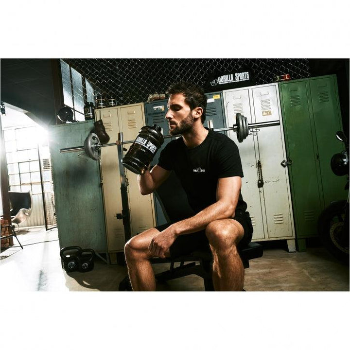 Disc din fontă , Argintiu/Negru, 1,25-20 Kg Gorilla Sports