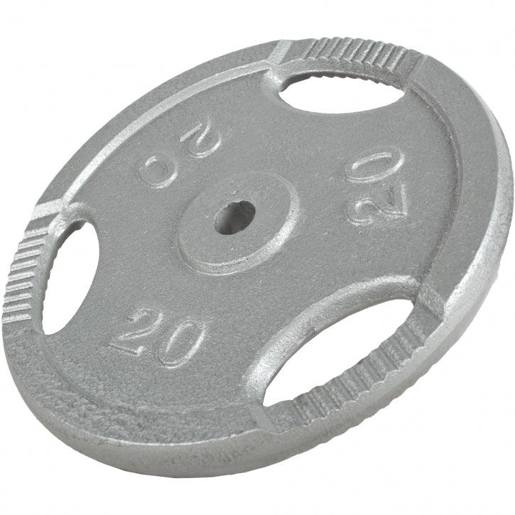 Disc din fontă , Argintiu/Negru, 1,25-20 Kg Gorilla Sports