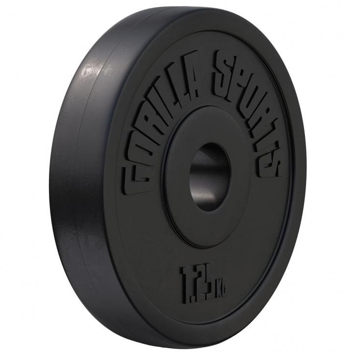 Discuri din plastic umplute cu ciment, 1.25 - 15kg, 30/31mm Gorilla Sports