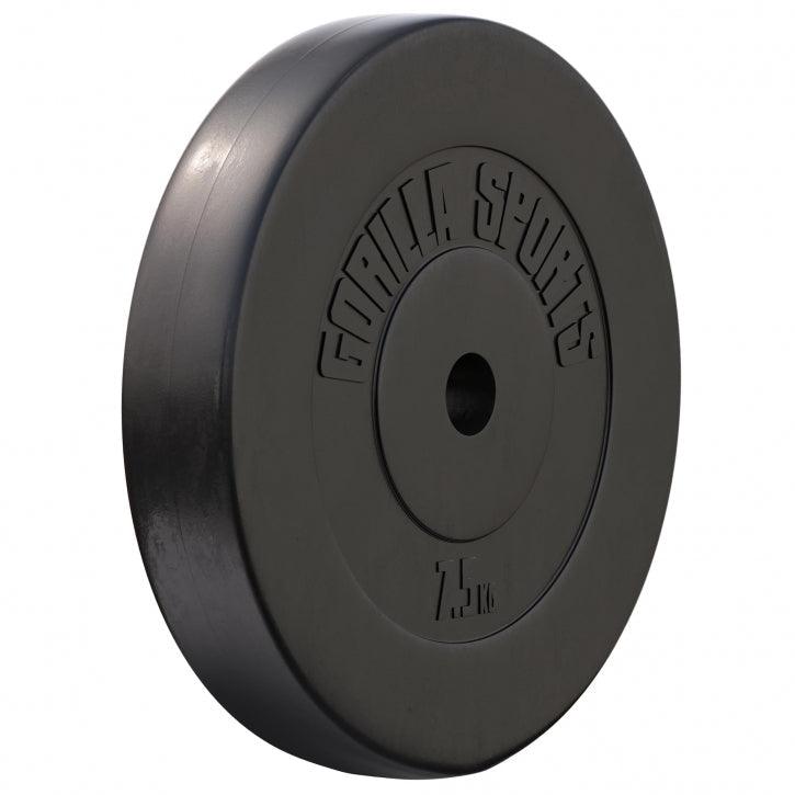 Discuri din plastic umplute cu ciment, 1.25 - 15kg, 30/31mm Gorilla Sports