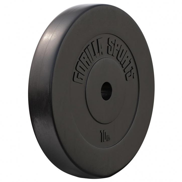 Discuri din plastic umplute cu ciment, 1.25 - 15kg, 30/31mm Gorilla Sports