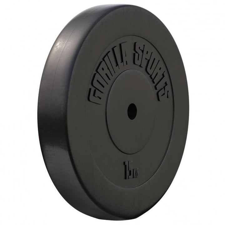 Discuri din plastic umplute cu ciment, 1.25 - 15kg, 30/31mm Gorilla Sports