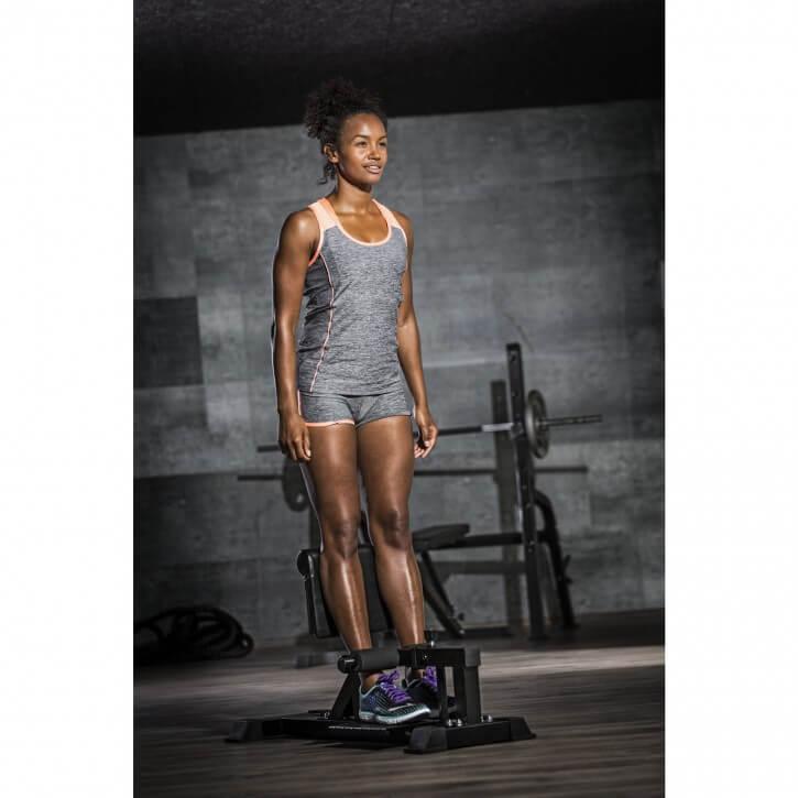 Bancă pentru genuflexiuni Sissy Squat Trainer, Negru - Gorilla Sports Ro